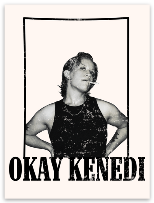 Okay Kenedi Wanted Sticker